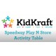 Masuta de joaca in forma de Masina - Speed N Play Kidkraft- Masa din lemn cu piste trasee auto si spatiu de stocare