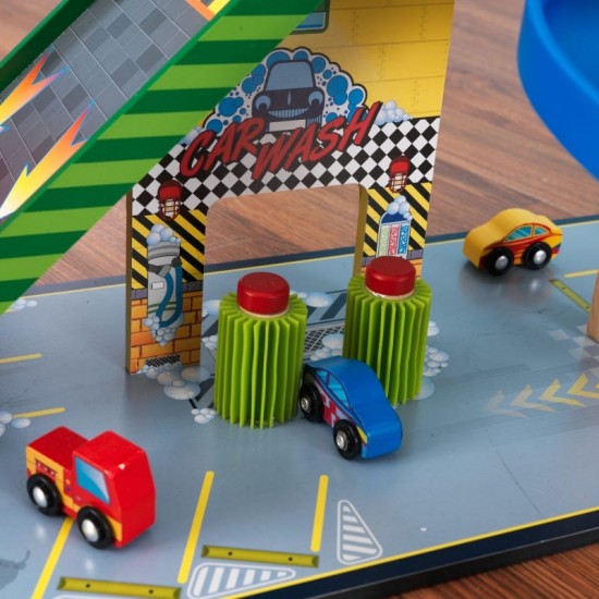 Set Mega Rampa Cu Garaj Kidkraft 63267