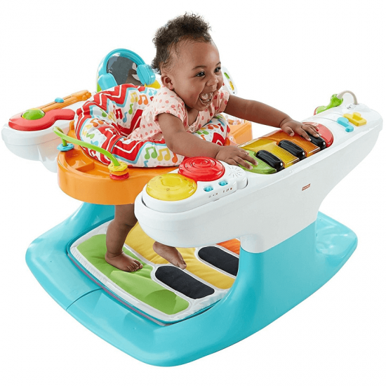Centru activitati Fisher-Price 4 in 1-  Step Piano Play cu salteluta OnlyToys