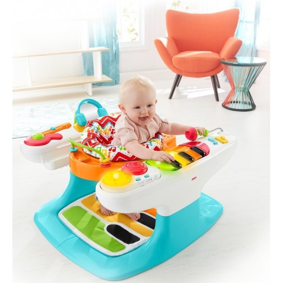 Centru activitati Fisher-Price 4 in 1-  Step Piano Play cu salteluta OnlyToys