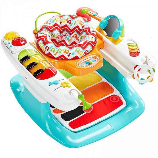 Centru activitati Fisher-Price 4 in 1-  Step Piano Play cu salteluta OnlyToys