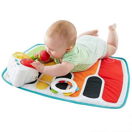 Centru activitati Fisher-Price 4 in 1-  Step Piano Play cu salteluta OnlyToys