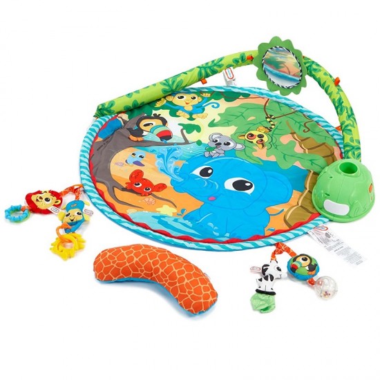 Centru de joaca misca si canta -Salteluta de joaca Little Tikes Sway cu 9 melodii si bara cu jucarii balansabila automat 