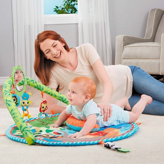 Centru de joaca misca si canta -Salteluta de joaca Little Tikes Sway cu 9 melodii si bara cu jucarii balansabila automat 