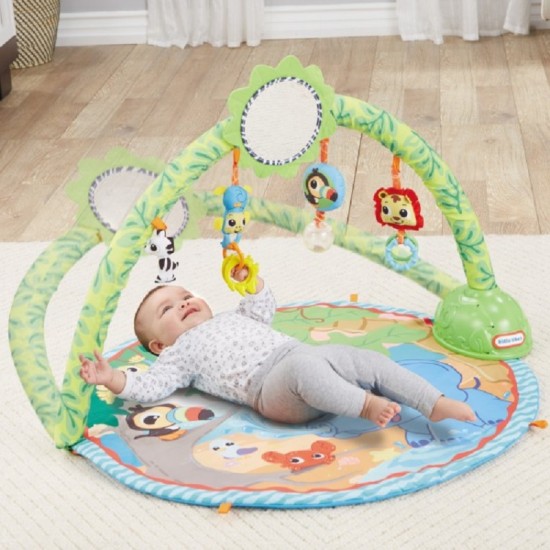 Centru de joaca misca si canta -Salteluta de joaca Little Tikes Sway cu 9 melodii si bara cu jucarii balansabila automat 