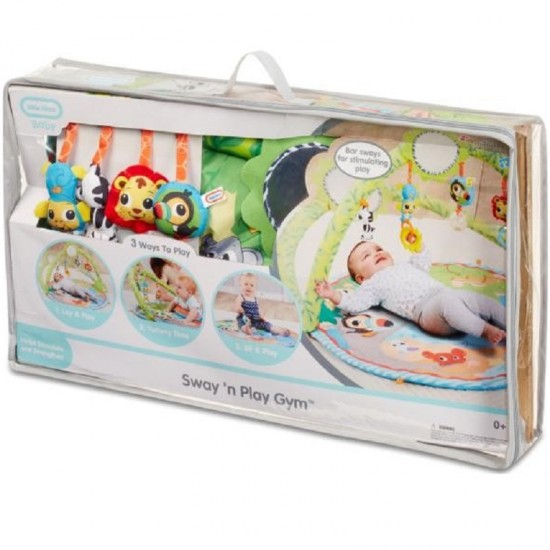 Centru de joaca misca si canta -Salteluta de joaca Little Tikes Sway cu 9 melodii si bara cu jucarii balansabila automat 