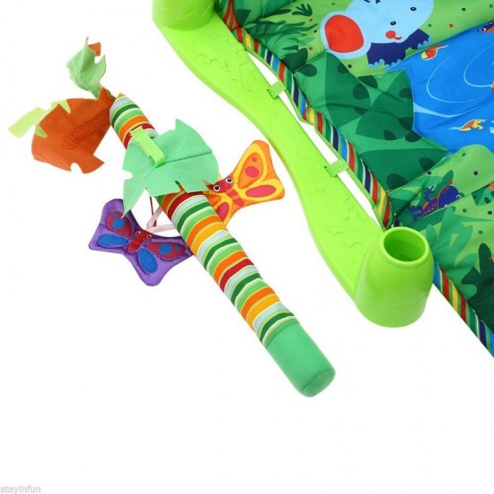 Centru de joaca 3 in 1 Salteluta Rain Forest Zoo - Musical Baby Activity play gym