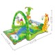 Centru de joaca 3 in 1 Salteluta Rain Forest Zoo - Musical Baby Activity play gym