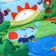 Centru de joaca 3 in 1 Salteluta Rain Forest Zoo - Musical Baby Activity play gym