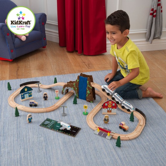 Set trenulet din lemn Euro Express Kidkraft