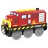 Locomotiva cu baterie Diesel electrica de Pompieri - Fire Dept cu sunete si lumini