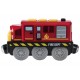 Locomotiva cu baterie Diesel electrica de Pompieri - Fire Dept cu sunete si lumini