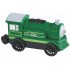 Locomotiva Electrica Puternica cu 2 Baterii - Trenulet Verde cu sunete si lumini LED - Green Steam Motorized Engine 