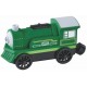 Locomotiva Electrica Puternica cu 2 Baterii - Trenulet Verde cu sunete si lumini LED - Green Steam Motorized Engine 