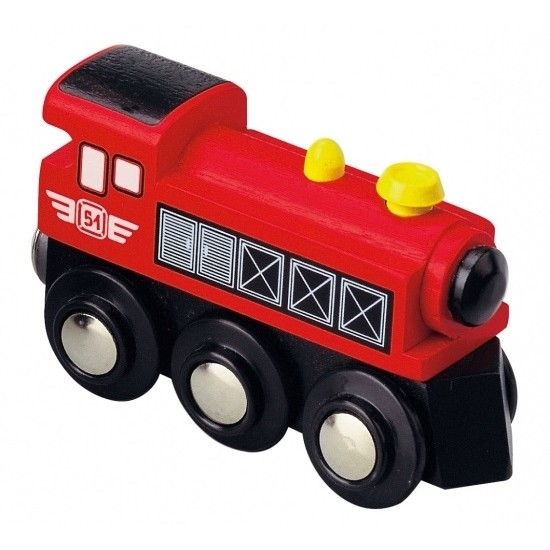 Locomotiva cu abur rosie Red Steam Engine - Maxim Enterprise 50399 Rail Road