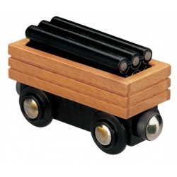 Vagon din lemn cu tevi conducte si tuburi - Maxim enterprise 50212 Rail Road 