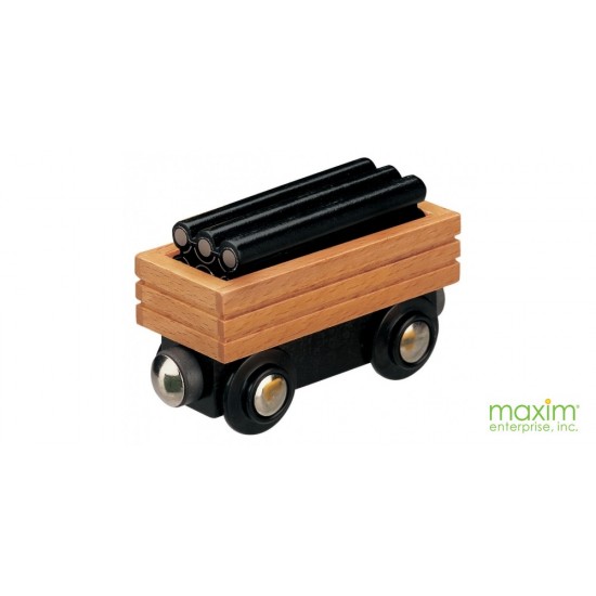 Vagon din lemn cu tevi conducte si tuburi - Maxim enterprise 50212 Rail Road 