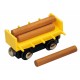 Vagon din lemn cu busteni - Maxim enterprise 50387 Rail Road 