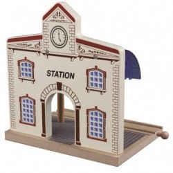 Statie de tren din lemn Stop & Go Maxim Rail Road Station