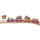 Trenulet din lemn Circus cu animale de Circ leu urs si elefant Maxim-50828 Rail Road