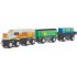 Trenulet din lemn Marfar Cargo Imaginarium - Set Maxim 69757 Rail Road 