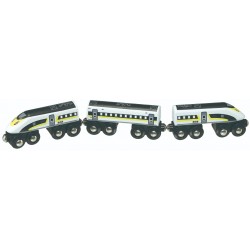 Trenulet din lemn Express Shinkansen - Set Maxim 504738 Rail Road Bullet Train