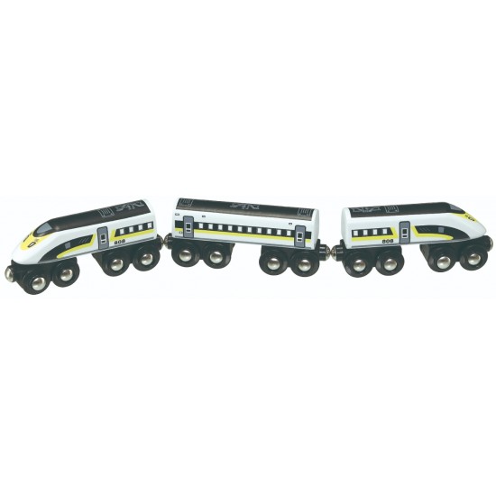 Trenulet din lemn Express Shinkansen - Set Maxim 504738 Rail Road Bullet Train
