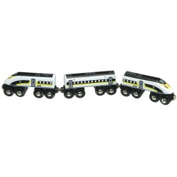 Trenulet din lemn Express Shinkansen - Set Maxim 504738 Rail Road Bullet Train