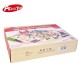 Set trenulete cu pista si circuit  autostrada din lemn si sine Rail Road Acooltoy -100 piese