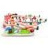 Set Trenulet Wooden Train 100 piese