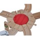 Set Trenulet Wooden Train 100 piese