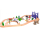 Set trenulet din lemn City Wooden Airport Train AcoolToy  44 piese