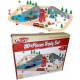 Set trenulet din lemn Port Cargo Express  Rail Train - 80 piese