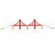 Pod mare dublu cu cabluri - WoodlyLand WL91817 Bridge