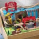  Set trenulet Gara Mare Centrala din lemn cu masuta- Grand Central Station Kidkraft
