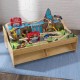  Set trenulet Gara Mare Centrala din lemn cu masuta- Grand Central Station Kidkraft