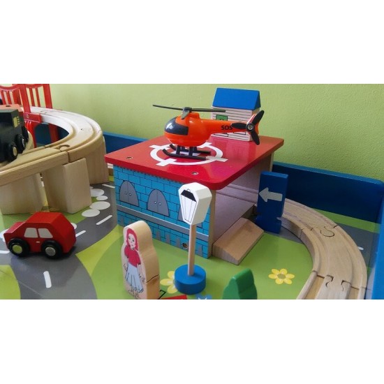 Set Trenulet Oraselul Verde Green City Train Set 120 piese