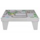 Set trenulete cu baterie cu sunete si lumini garaj masinute si trenulete cu 3 nivele Heliport Station