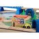Set trenulete din lemn Universal All In One cu masuta de joaca Imaginarium