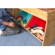 Set Trenulet KidKraft Waterfall Train Station din lemn cu masuta de joaca