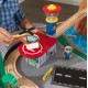 Set Trenulet KidKraft Waterfall Train Station din lemn cu masuta de joaca