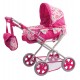 Carucior pliabil de jucarie pentru papusi cu accesorii Doll Pram