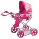 Carucior pliabil de jucarie pentru papusi cu accesorii Doll Pram